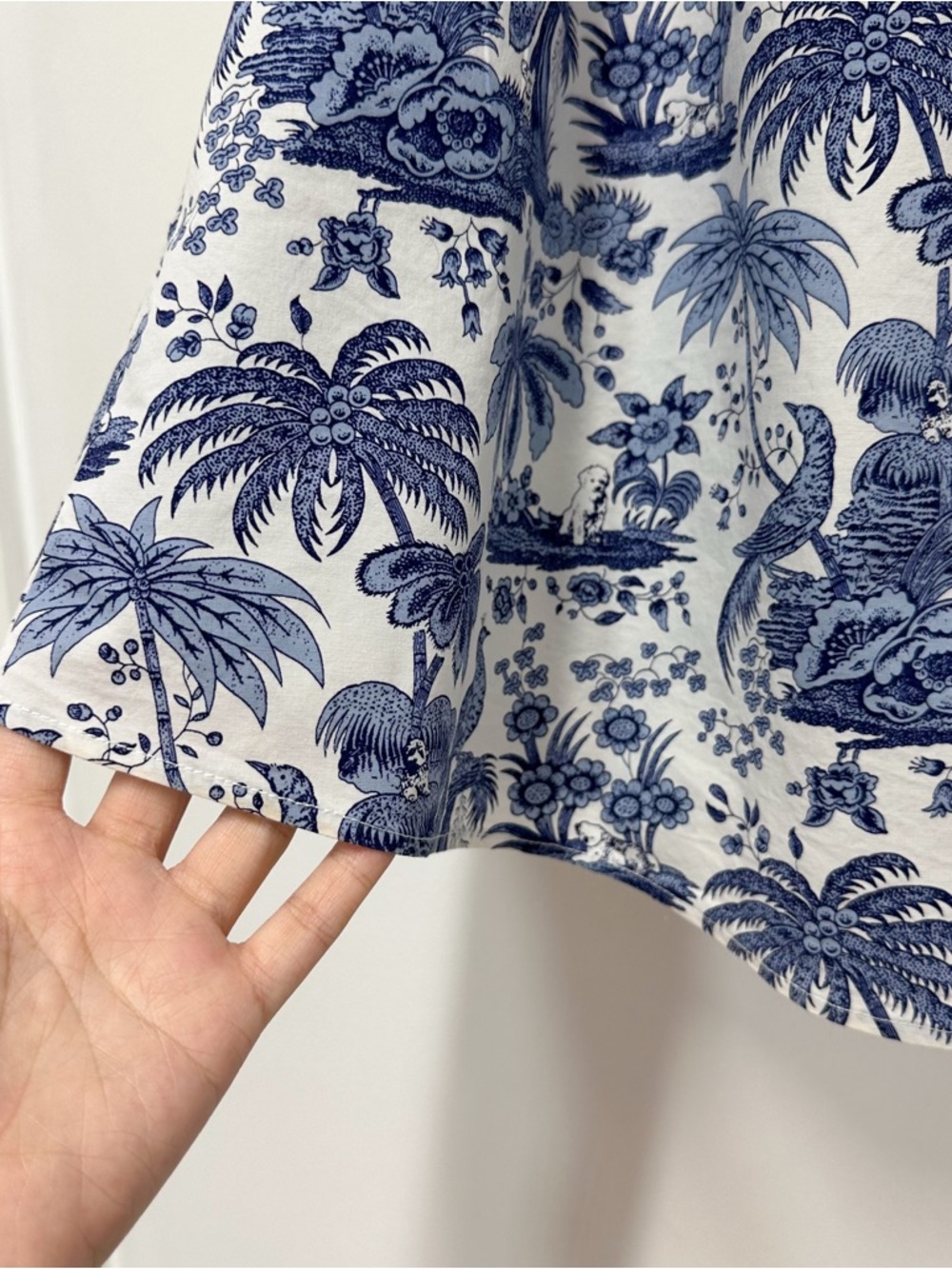 Staud Myla Halter Cutout Printed Cotton-Blend Poplin Maxi Dress in Blue Toile - Picture 8 of 13